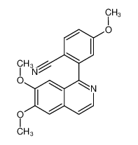 88741-62-2 spectrum, 1-(2'-cyano-5'-methoxyphenyl)-6,7-dimethoxyisoquinoline