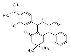 5-[3-bromo-4-(dimethylamino)phenyl]-2,2-dimethyl-1,3,5,6-tetrahydrobenzo[a]phenanthridin-4-one