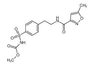 24489-02-9 spectrum, {4-[2-(5-methyl-isoxazole-3-carbonylamino)-ethyl]-benzenesulfonyl}-carbamic acid methyl ester