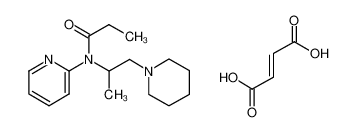 N-(1-methyl-2-piperidinoethyl)-N-(2-pyridyl)propionamide fumarate