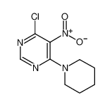 4-chloro-5-nitro-6-piperidin-1-ylpyrimidine 25710-23-0