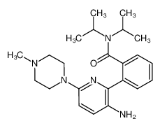 577795-10-9 2-[3-amino-6-(4-methylpiperazin-1-yl)pyridin-2-yl]-N,N-diisopropylbenzamide