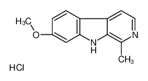 7-methoxy-1-methyl-9H-pyrido[3,4-b]indol-9-ium,chloride 6028-02-0