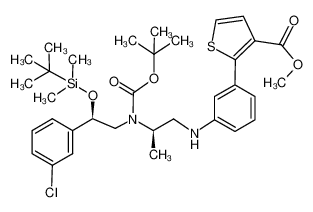 445307-29-9 structure, C34H47ClN2O5SSi