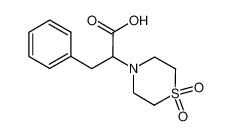 2-(1,1-dioxo-1,4-thiazinan-4-yl)-3-phenylpropanoic acid 100610-68-2