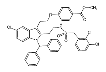 683813-12-9 structure, C40H35Cl3N2O5S