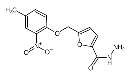 5-[(4-Methyl-2-nitrophenoxy)methyl]-2-furohydrazide