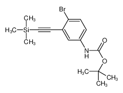 tert-butyl N-[4-bromo-3-(2-trimethylsilylethynyl)phenyl]carbamate 1333222-30-2