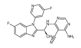 1338483-10-5 structure, C19H14F2N8