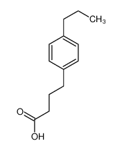 4-(4-propylphenyl)butanoic acid 25711-53-9