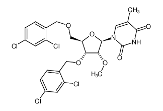 168427-64-3 spectrum, 1-((2R,3R,4R,5R)-4-((2,4-dichlorobenzyl)oxy)-5-(((2,4-dichlorobenzyl)oxy)methyl)-3-methoxytetrahydrofuran-2-yl)-5-methylpyrimidine-2,4(1H,3H)-dione