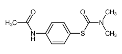 13512-00-0 spectrum, S-(4-acetamidophenyl) N,N-dimethylcarbamothioate