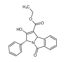 2-Hydroxy-3-phenyl-5-oxo-3,9b-dihydro-5H-pyrrolo<2,1-a>isoindol-carbonsaeure-1-ethylester