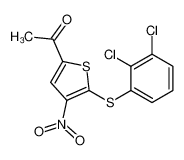 1-[5-[(2,3-二氯苯基)硫基]-4-硝基-2-噻吩基]-乙酮