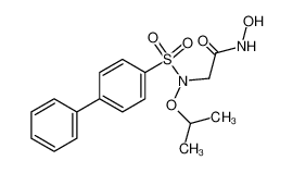 N-hydroxy-2-[(4-phenylphenyl)sulfonyl-propan-2-yloxyamino]acetamide 704888-90-4