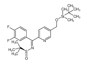 1283090-77-6 spectrum, N-[5-({[tert-butyl(dimethyl)silyl]oxy}methyl)pyridin-2-yl](3,4-difluorophenyl)methylidene-2-methylpropane-2-(S)-sulfinamide
