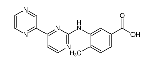 4-methyl-3-[[4-(2-pyrazinyl)-2-pyrimidinyl]amino]benzoic acid 926038-16-6