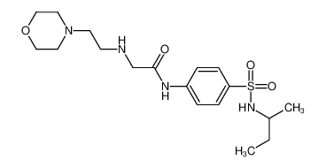 N-[4-[[(1-甲基丙基)氨基]磺酰基]苯基]-2-[[2-(4-吗啉基)乙基]氨基]-乙酰胺