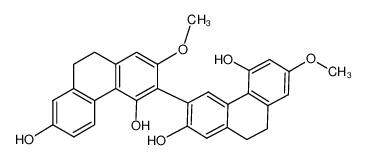 4,7,2',5'-tetrahydroxy-2,7'-dimethoxy-3,3'-bis(9,10-dihydrophenanthrene)