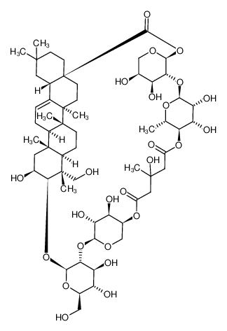 124275-97-4 structure, C58H90O25