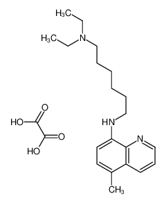 N<sup>1</sup>,N<sup>1</sup>-diethyl-N<sup>6</sup>-(5-methylquinolin-8-yl)hexane-1,6-diamine oxalate 6285-23-0