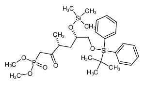 109000-29-5 (3R,5S)-dimethyl-<6-<(tert-butyldiphenylsilyl)oxy>-3-methyl-2-oxo-5-(trimethylsiloxy)hexyl>phosphonate