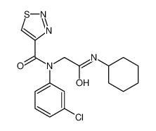 N-(3-Chlorophenyl)-N-[2-(cyclohexylamino)-2-oxoethyl]-1,2,3-thiad iazole-4-carboxamide 606115-75-7