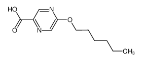 668972-67-6 5-(hexyloxy)pyrazine-2-carboxylic acid