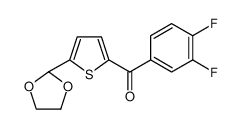 (3,4-difluorophenyl)-[5-(1,3-dioxolan-2-yl)thiophen-2-yl]methanone 898778-82-0