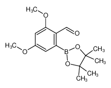 2,4-Dimethoxy-6-(4,4,5,5-tetramethyl-1,3,2-dioxaborolan-2-yl)benzaldehyde 1265360-45-9