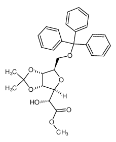 93295-84-2 methyl 3,6-anhydro-4,5-O-isopropylidene-7-O-trityl-D-glycero-D-allo-heptonate