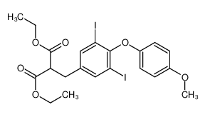 diethyl 2-[[3,5-diiodo-4-(4-methoxyphenoxy)phenyl]methyl]propanedioate 94861-76-4