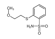 87028-94-2 2-(2-methoxyethylsulfanyl)benzenesulfonamide