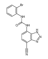 1-(2-溴苯基)-3-(4-氰基-1H-苯并三唑-7-基)脲