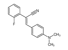 390-98-7 (Z)-3-[4-(dimethylamino)phenyl]-2-(2-fluorophenyl)prop-2-enenitrile