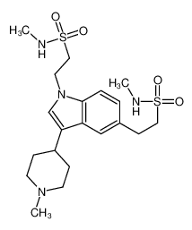 N-methyl-2-[3-(1-methylpiperidin-4-yl)-1-[2-(methylsulfamoyl)ethyl]indol-5-yl]ethanesulfonamide 1346746-73-3