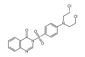 3-[4-[bis(2-chloroethyl)amino]phenyl]sulfonylquinazolin-4-one