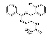 5-acetamido-6-(2-hydroxyphenyl)-4-methyl-2-phenylpyrimidine 100008-99-9