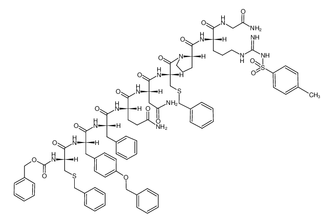 41285-83-0 spectrum, Z-Cys(Bzl)-Tyr(Bzl)-Phe-Gln-Asn-Cys(Bzl)-Pro-Arg(Tos)-Gly-NH2