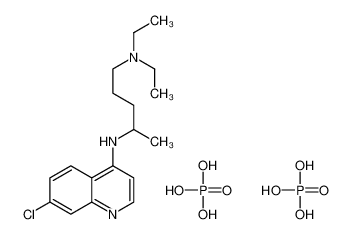 N<sup>4</sup>-(7-Chloro-4-quinolinyl)-N<sup>1</sup>,N<sup>1</sup>-diethyl-1,4-pentanediamine phosphate (1:2) 69698-56-2