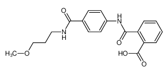 2-[(4-{[(3-Methoxypropyl)amino]carbonyl}anilino)-carbonyl]benzoic acid