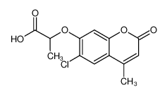 2-[(6-Chloro-4-methyl-2-oxo-2H-chromen-7-yl)oxy]-propanoic acid 301683-08-9