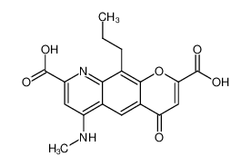 6-(methylamino)-4-oxo-10-propylpyrano[3,2-g]quinoline-2,8-dicarboxylic acid 85118-44-1