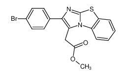 121060-53-5 [2-(4-Bromo-phenyl)-benzo[d]imidazo[2,1-b]thiazol-3-yl]-acetic acid methyl ester