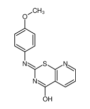 89374-41-4 2-(4-methoxyanilino)pyrido[3,2-e][1,3]thiazin-4-one