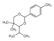 5,5-dimethyl-2-(4-methylphenyl)-4-propan-2-yl-1,3-dioxane 61683-75-8