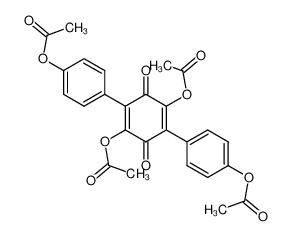 64632-37-7 2,5-diacetoxy-3,6-bis-(4-acetoxy-phenyl)-[1,4]benzoquinone