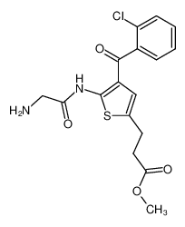 100827-81-4 2-Aminoacetylamino-3-o-chlorobenzoyl-5-(2-carbomethoxyethyl)thiophene