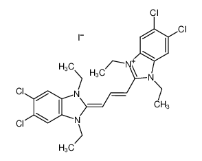 1,1',3,3'-tetraethyl-5,5',6,6'-tetrachloroimidacarbocyanine iodide 3520-43-2