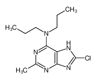8-chloro-2-methyl-N,N-dipropyl-7H-purin-6-amine